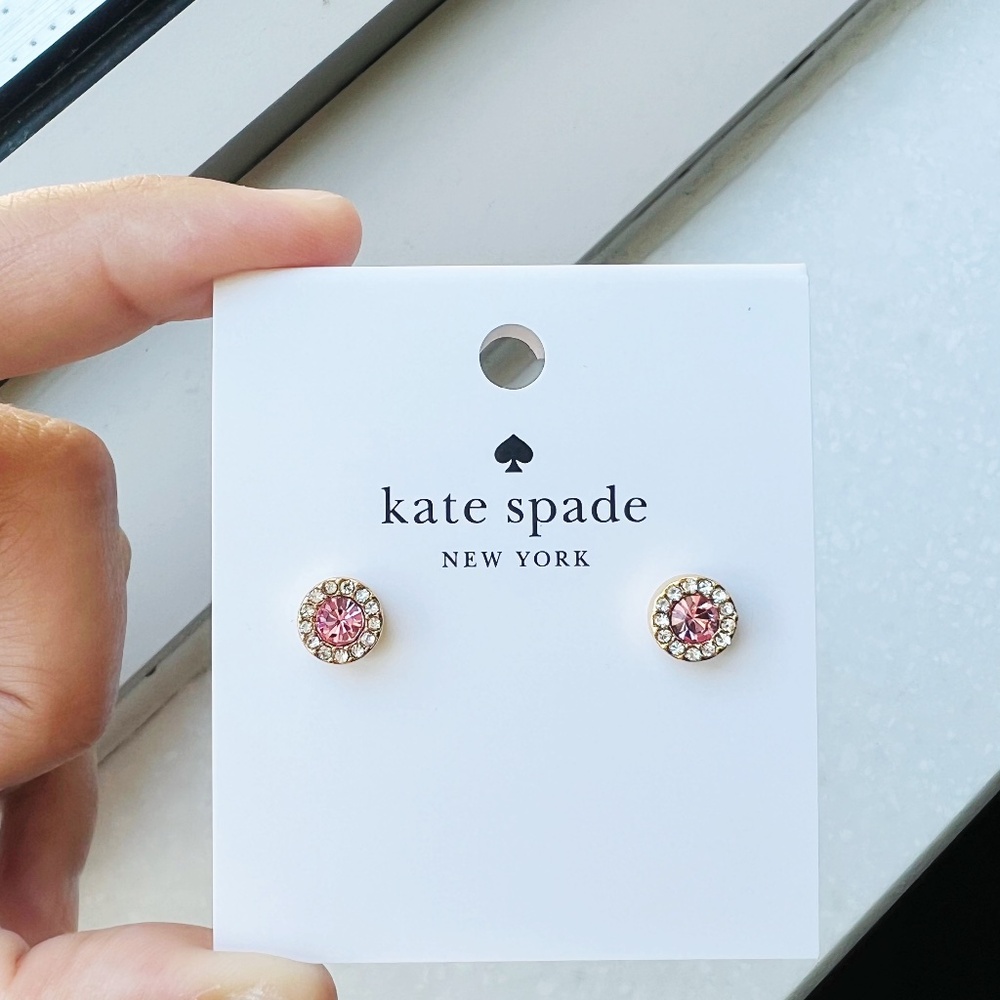 kate spade pink small studs 🌼